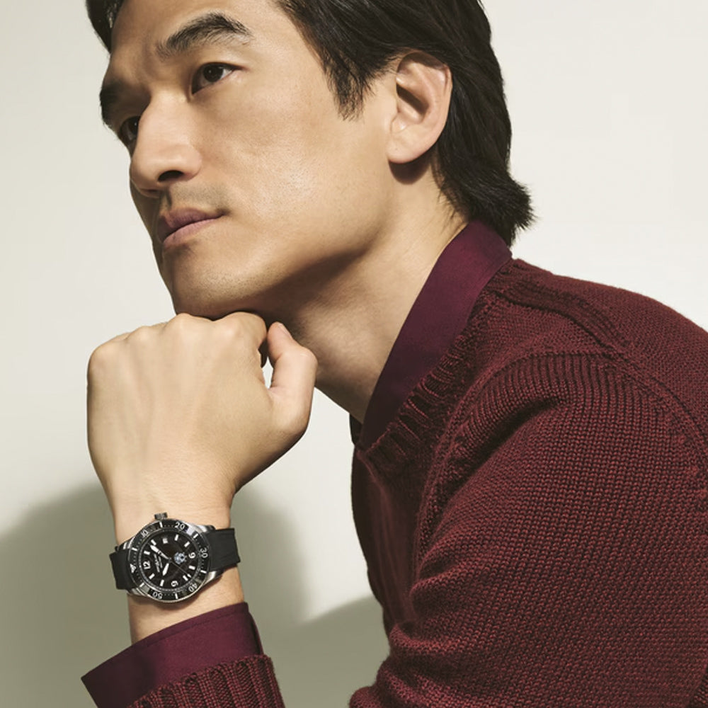 RELOJ 1858 ICED SEA CORREA DE PIEL 41 MM