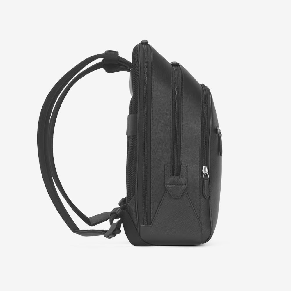 BACKPACK MEDIUM SARTORIAL LEATHER NEGRO