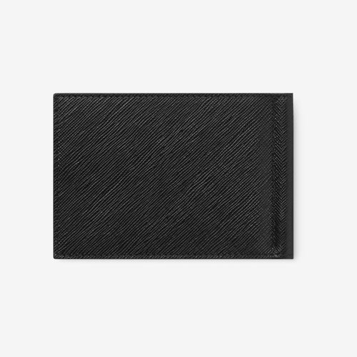 BILLETERA CON MONEY CLIP  SARTORIAL   6CC NEGRO