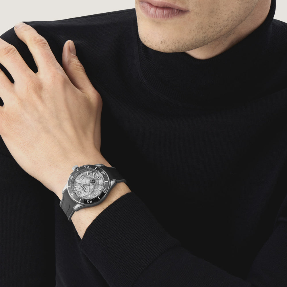 RELOJ 1858 ICED SEA CORREA DE PIEL 41 MM