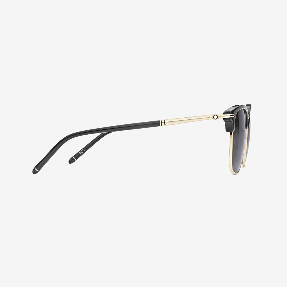 GAFAS DE SOL  RECTANGULARES CON MONTURA DE METAL/ACETATO NEGRO