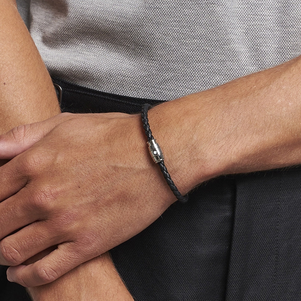 BRAZALETE SOFT PIEL 3 RING BLACK 63