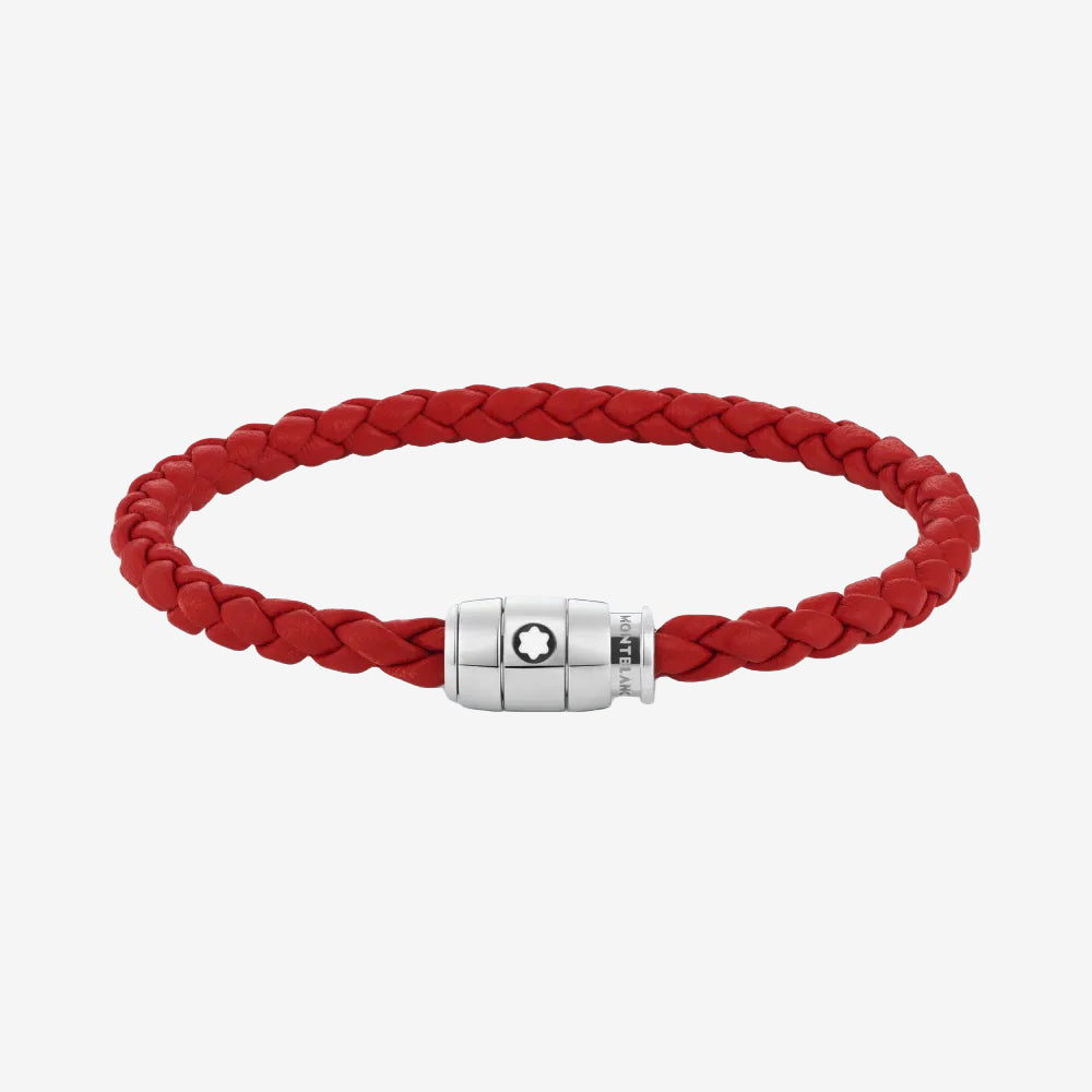 BRAZALETE SOFT PIEL 3 RING RED 60