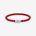 BRAZALETE SOFT PIEL 3 RING RED 63