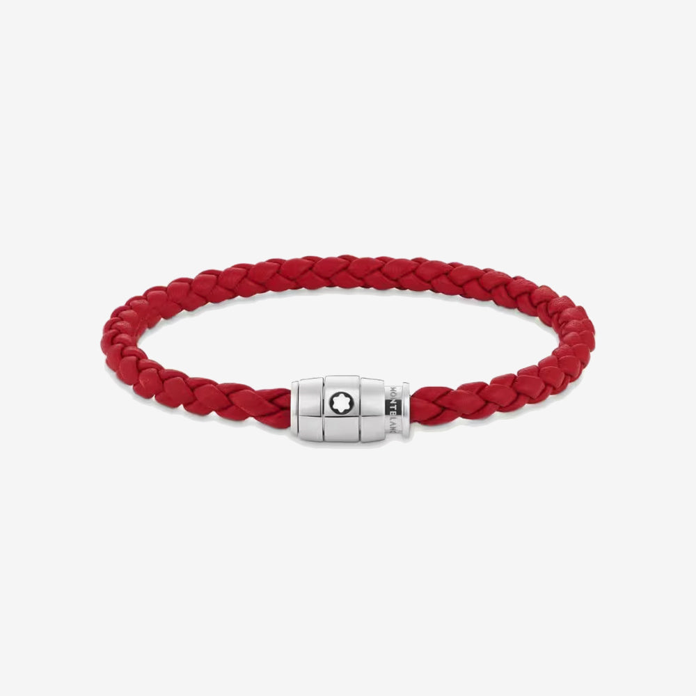 BRAZALETE SOFT PIEL 3 RING RED 63