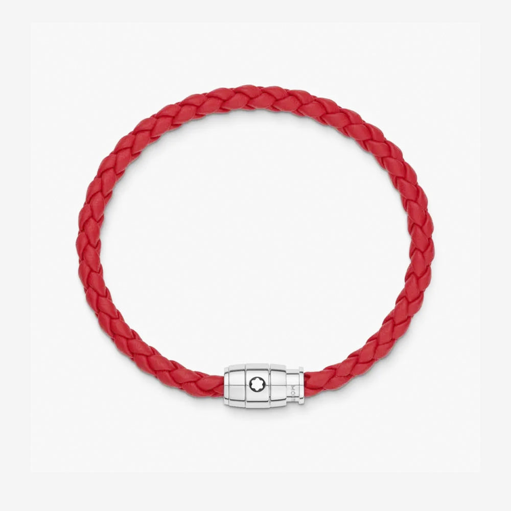 BRAZALETE SOFT PIEL 3 RING RED 63