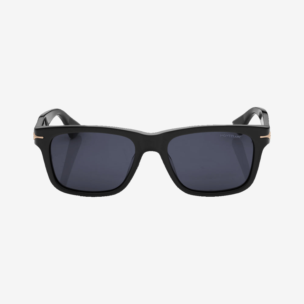 GAFAS DE SOL  RECTANGULARES CON MONTURA DE METAL/ACETATO NEGRO
