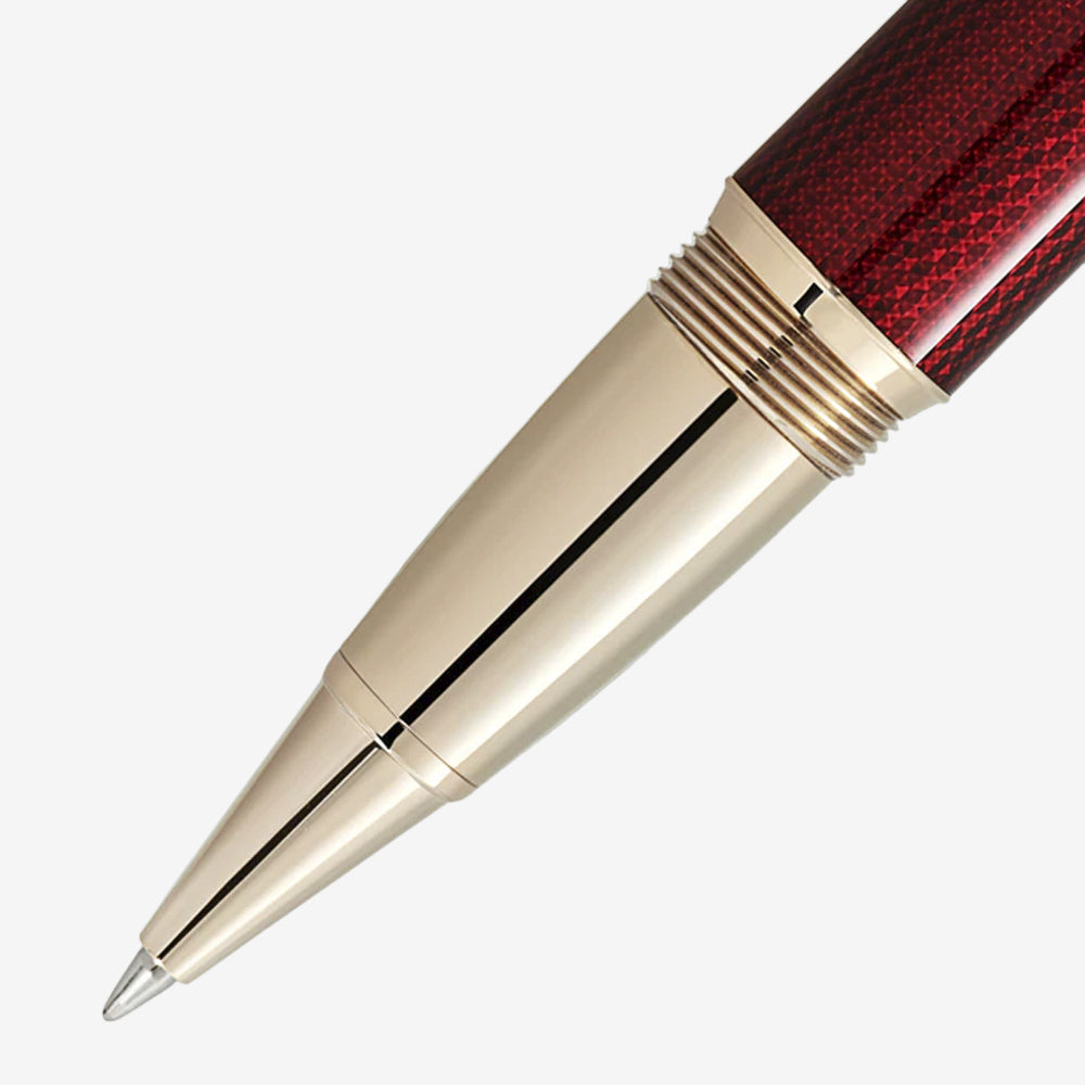 ROLLERBALL MEISTERSTUCK GOLDEN HOUR LE GRAND SOLITAIRE  BURGUNDY