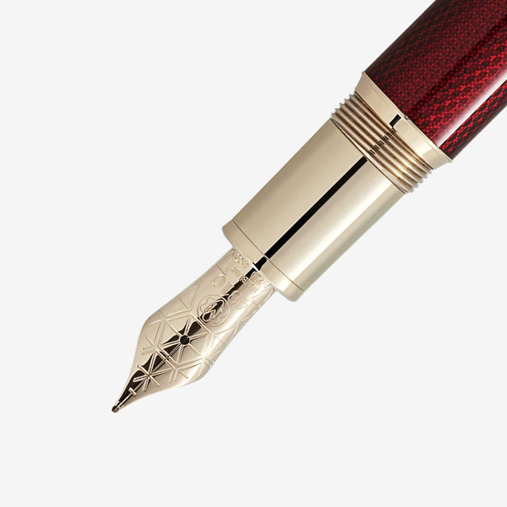 ESTILÓGRAFO MEISTERSTUCK GOLDEN HOUR LE GRAND SOLITAIRE  BURGUNDY