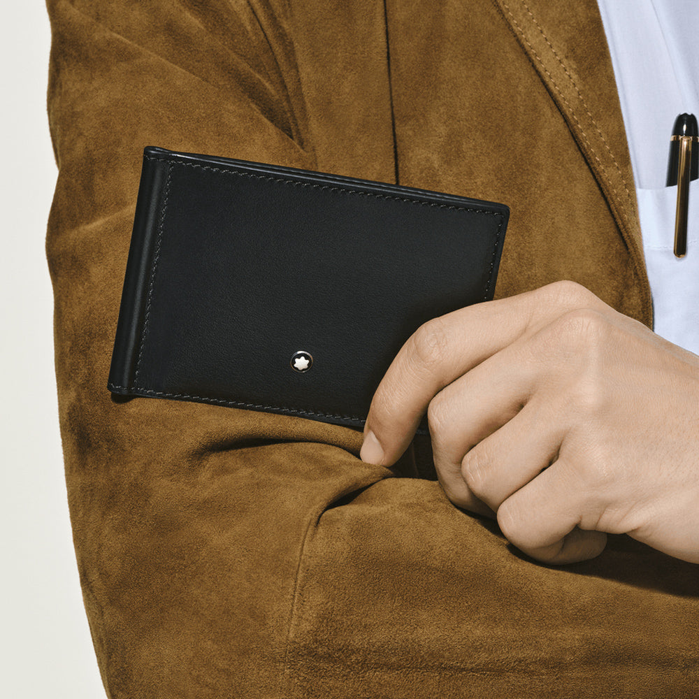 BILLETERA CON MONEY CLIP  MEISTERSTUCK  6CC NEGRO