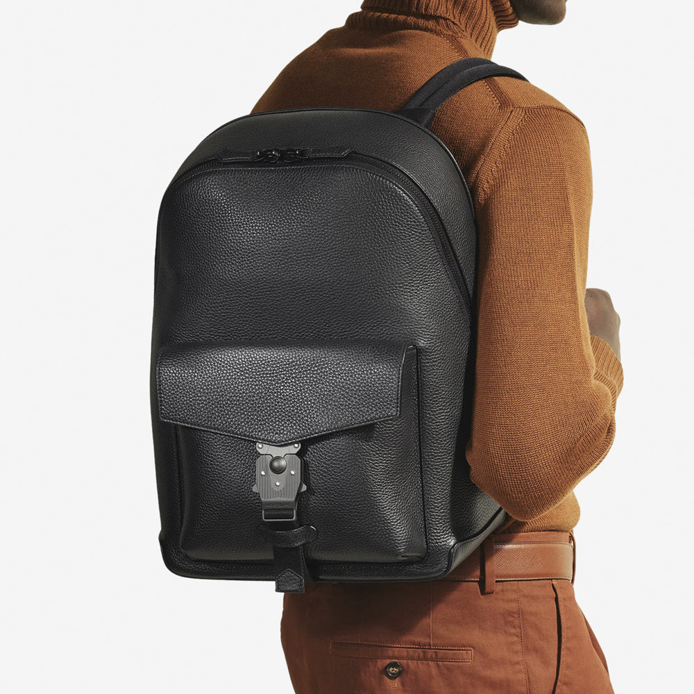 BACKPACK WITH M LOCK MONTBLANC GRAIN NEGRO