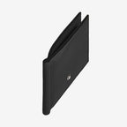 BILLETERA GRAIN CON MONEY CLIP 6CC NEGRO
